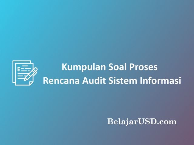 soal proses rencana audit sistem informasi